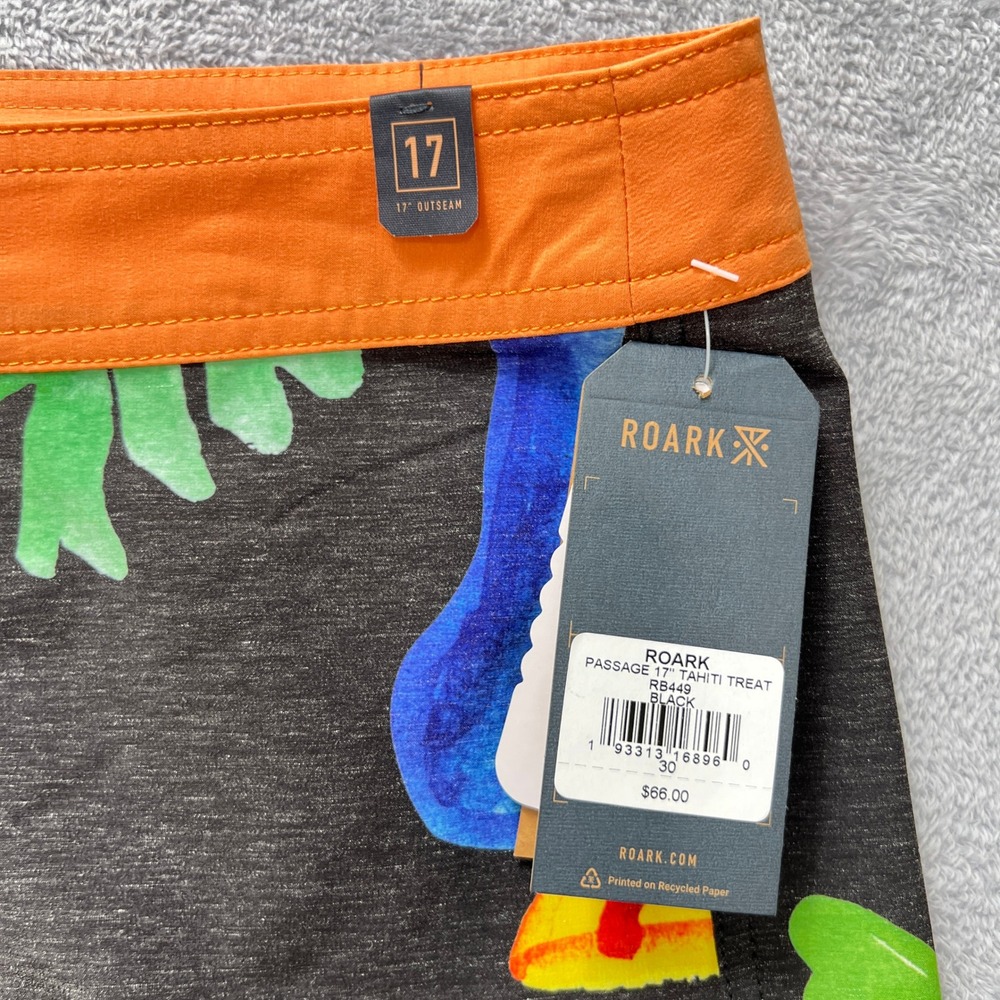 Roark The Passage Boardshorts Mens 30 Fruit Print Swim Trunks Surf Shorts - Picture 5 of 8